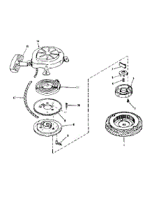 Rewind Starter No. 29224 parts for Craftsman Lawn & Garden Engine 143504011 from AppliancePartsPros.com