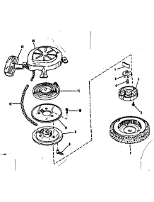 Starter No. 29224 parts for Craftsman Lawn & Garden Engine 14350403 from AppliancePartsPros.com