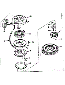 Starter No. 30399 parts for Craftsman Lawn & Garden Engine 14350403 from AppliancePartsPros.com