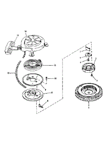 Rewind Starter No. 29224 parts for Craftsman Lawn & Garden Engine 143506011 from AppliancePartsPros.com