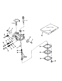 Carburetor No. 630893 (Power Products) parts for Craftsman Lawn & Garden Engine 143521011 from AppliancePartsPros.com