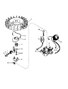 Magneto No. 610667 parts for Craftsman Lawn & Garden Engine 143521071 from AppliancePartsPros.com