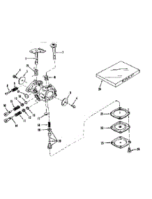 Carburetor No. 630894 (Power Products) parts for Craftsman Lawn & Garden Engine 143521071 from AppliancePartsPros.com