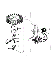 Magneto No. 610667 parts for Craftsman Lawn & Garden Engine 143521081 from AppliancePartsPros.com
