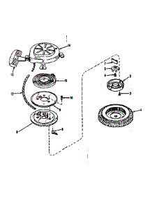 Rewind Starter No. 590358 parts for Craftsman Lawn & Garden Engine 143521081 from AppliancePartsPros.com