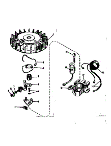 Magneto No. 610667 parts for Craftsman Lawn & Garden Engine 143521091 from AppliancePartsPros.com
