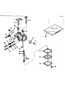 Carburetor No. 630894 (Power Product) parts for Craftsman Lawn & Garden Engine 143521091 from AppliancePartsPros.com