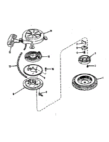 Rewind Starter No. 590358 parts for Craftsman Lawn & Garden Engine 143521091 from AppliancePartsPros.com