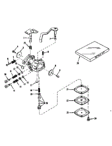 Carburetor No. 630912 parts for Craftsman Lawn & Garden Engine 143521111 from AppliancePartsPros.com