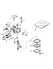 Carburetor No. 630893 (Power Products) parts for Craftsman Lawn & Garden Engine 143521121 from AppliancePartsPros.com
