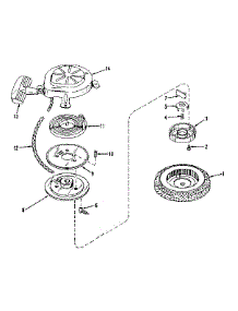 Rewind Starter parts for Craftsman Lawn & Garden Engine 143521121 from AppliancePartsPros.com
