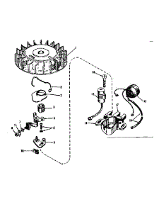 Magneto parts for Craftsman Lawn & Garden Engine 143521131 from AppliancePartsPros.com