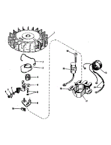 Magneto parts for Craftsman Lawn & Garden Engine 143524021 from AppliancePartsPros.com