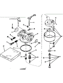 Carburetor parts for Craftsman Lawn & Garden Engine 143524021 from AppliancePartsPros.com