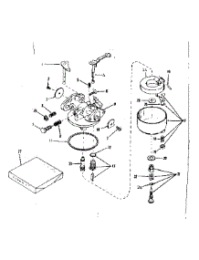 Carburetor parts for Craftsman Lawn & Garden Engine 143524051 from AppliancePartsPros.com