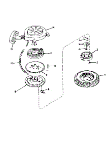 Rewind Starter parts for Craftsman Lawn & Garden Engine 143524051 from AppliancePartsPros.com