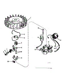 Magneto parts for Craftsman Lawn & Garden Engine 143524061 from AppliancePartsPros.com