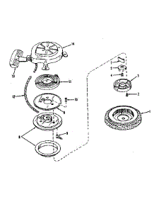 Rewind Starter parts for Craftsman Lawn & Garden Engine 143524061 from AppliancePartsPros.com