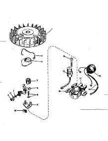 Magneto parts for Craftsman Lawn & Garden Engine 143526031 from AppliancePartsPros.com