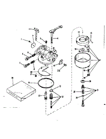Carburetor parts for Craftsman Lawn & Garden Engine 143526031 from AppliancePartsPros.com