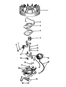 Magneto No. 28247 parts for Craftsman Lawn & Garden Engine 14353001 from AppliancePartsPros.com