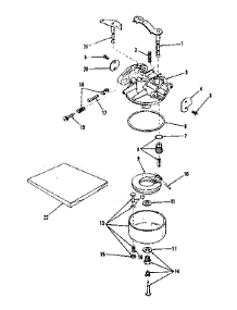 Carburetor No. 28249 parts for Craftsman Lawn & Garden Engine 14353001 from AppliancePartsPros.com