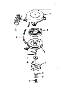 Rewind Starter parts for Craftsman Lawn & Garden Engine 143531022 from AppliancePartsPros.com