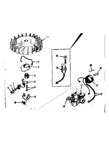 Magneto No. 610690 parts for Craftsman Lawn & Garden Engine 143531042 from AppliancePartsPros.com