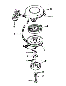 Rewind Starte parts for Craftsman Lawn & Garden Engine 143531082 from AppliancePartsPros.com
