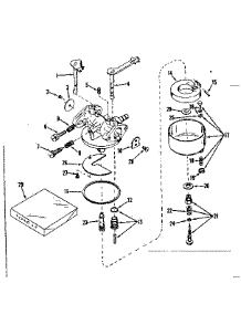 Carburetor No. 630965 parts for Craftsman Lawn & Garden Engine 143531092 from AppliancePartsPros.com