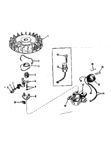 Magneto No. 610690 parts for Craftsman Lawn & Garden Engine 143531112 from AppliancePartsPros.com