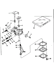 Carburetor No. 630989 parts for Craftsman Lawn & Garden Engine 143531112 from AppliancePartsPros.com