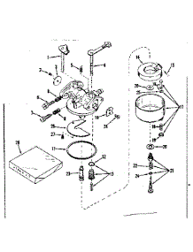 Carburetor No. 630956 parts for Craftsman Lawn & Garden Engine 143531122 from AppliancePartsPros.com