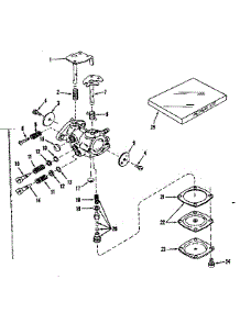 Carburetor No. 630989 parts for Craftsman Lawn & Garden Engine 143531142 from AppliancePartsPros.com