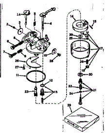Carburetor parts for Craftsman Lawn & Garden Engine 143531182 from AppliancePartsPros.com