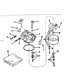Carburetor parts for Craftsman Lawn & Garden Engine 14353201 from AppliancePartsPros.com