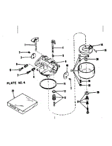 Carburetor No.28627 parts for Craftsman Lawn & Garden Engine 14353301 from AppliancePartsPros.com