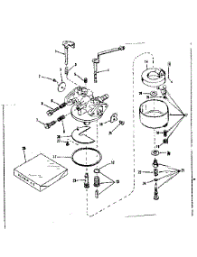 Carburetor No. 630968 parts for Craftsman Lawn & Garden Engine 143534012 from AppliancePartsPros.com