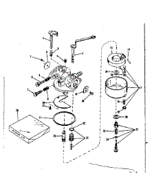 Carburetor No. 630968 parts for Craftsman Lawn & Garden Engine 143534022 from AppliancePartsPros.com