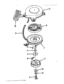 Rewind Starterno. 590374 parts for Craftsman Lawn & Garden Engine 143534042 from AppliancePartsPros.com