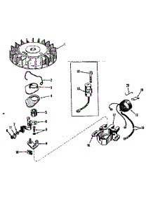 Magneto No. 610689 parts for Craftsman Lawn & Garden Engine 143536032 from AppliancePartsPros.com