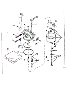 Carburetor No. 630985 parts for Craftsman Lawn & Garden Engine 143536032 from AppliancePartsPros.com