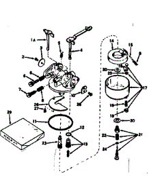 Carburetor parts for Craftsman Lawn & Garden Engine 143536052 from AppliancePartsPros.com