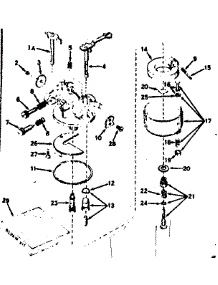 Carburetor parts for Craftsman Lawn & Garden Engine 143536062 from AppliancePartsPros.com