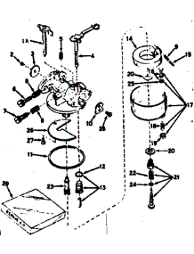 Carburetor parts for Craftsman Lawn & Garden Engine 143537012 from AppliancePartsPros.com