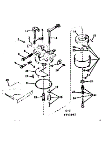 Carburetor parts for Craftsman Lawn & Garden Engine 143541062 from AppliancePartsPros.com