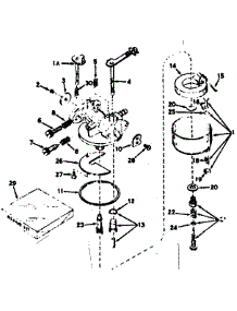 Carburetor parts for Craftsman Lawn & Garden Engine 143541112 from AppliancePartsPros.com