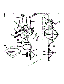 Carburetor parts for Craftsman Lawn & Garden Engine 143541202 from AppliancePartsPros.com