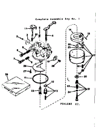 Carburetor parts for Craftsman Lawn & Garden Engine 143541282 from AppliancePartsPros.com