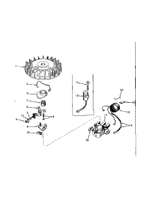 Magneto No. 610690 parts for Craftsman Lawn & Garden Engine 143544012 from AppliancePartsPros.com
